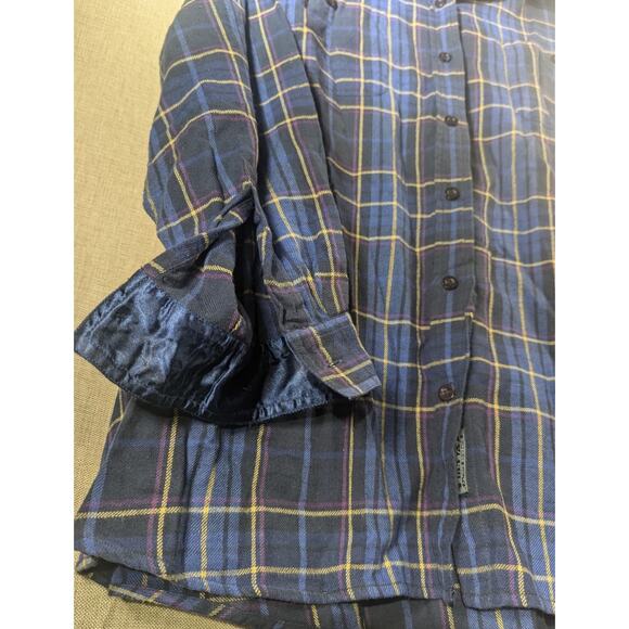 Avenue Blues Flannel Blue Fall Shirt Size XL 19 - Picture 2 of 5